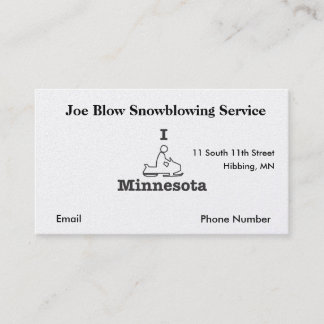 Tarjeta De Citas Snowmobile Minnesota