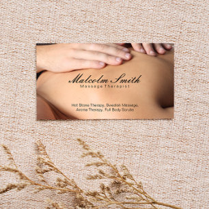 Tarjeta De Citas Spa Retreat Masaje (tarjeta de cita)