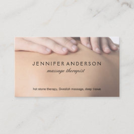 Tarjeta De Citas Spa Retreat | Masaje (tarjeta de cita)