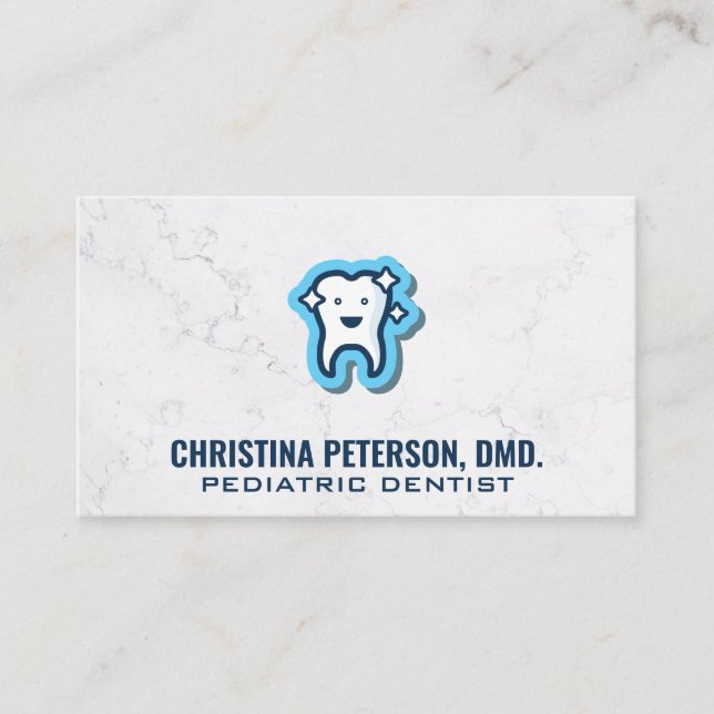 Tarjeta De Citas Sparkly Tooth | Dental (Anverso)