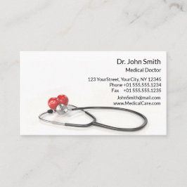 Tarjeta De Citas Stethoscope with Heart | Medical Care & Healthcare