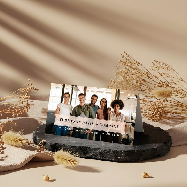 Tarjeta De Citas Su próxima cita: Foto profesional moderna (Your Next Appointment Modern Professional Photo)