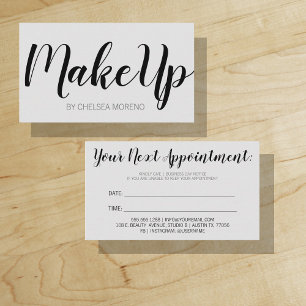 Tarjeta De Citas Su próximo recordatorio de nombramiento Gris Minim