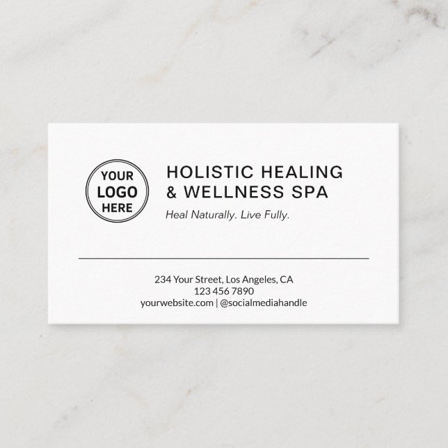 Tarjeta De Citas Terapeuta Coach de Salud Holística (Anverso)