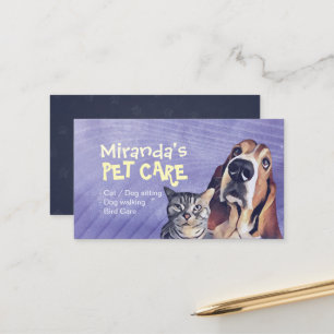 Tarjeta De Citas Tienda de alimentos de salón de baño para mascotas