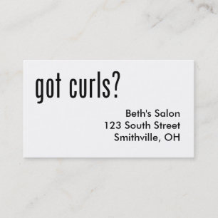 Tarjeta De Citas ¿Tienes Curls?