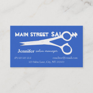 Tarjeta De Citas Tijeras blancas Hair Stylist Beauty Salon Spa
