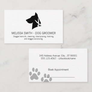 Tarjeta De Citas Tijeras caninas para perros Animal Groomer