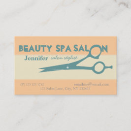 Tarjeta De Citas Tijeras creativas del salón