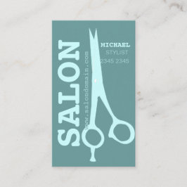 Tarjeta De Citas Tijeras modernas intrépidas del salón del