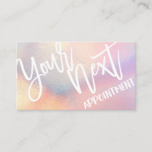 Tarjeta De Citas Tipografía irlandesa rosa-rosa moderna