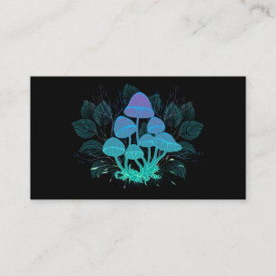 Tarjeta De Citas Toadstools en Bushes
