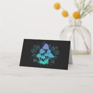 Tarjeta De Citas Toadstools en Bushes
