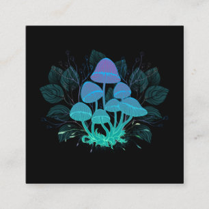 Tarjeta De Citas Toadstools en Bushes