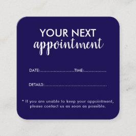 Tarjeta De Citas Trendy Modern Salon Appointment Reminder Card