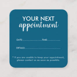 Tarjeta De Citas Trendy Modern Salon Appointment Reminder Card
