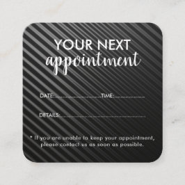 Tarjeta De Citas Trendy Modern Salon Appointment Reminder Card
