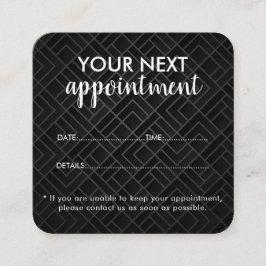Tarjeta De Citas Trendy Modern Salon Appointment Reminder Card