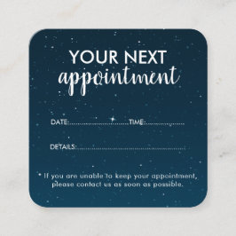 Tarjeta De Citas Trendy Modern Salon Appointment Reminder Card