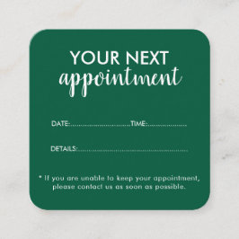Tarjeta De Citas Trendy Modern Salon Appointment Reminder Card