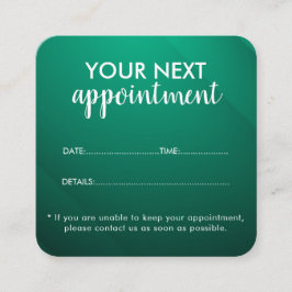 Tarjeta De Citas Trendy Modern Salon Appointment Reminder Card