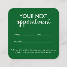 Tarjeta De Citas Trendy Modern Salon Appointment Reminder Card