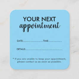 Tarjeta De Citas Trendy Modern Salon Appointment Reminder Card