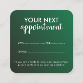 Tarjeta De Citas Trendy Modern Salon Appointment Reminder Card