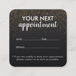 Tarjeta De Citas Trendy Modern Salon Appointment Reminder Card