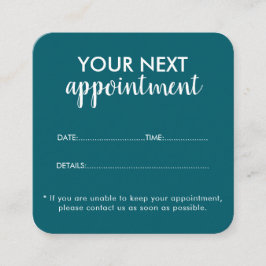 Tarjeta De Citas Trendy Modern Salon Appointment Reminder Card