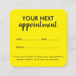 Tarjeta De Citas Trendy Modern Salon Appointment Reminder Card