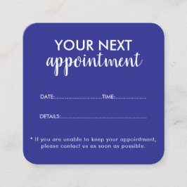 Tarjeta De Citas Trendy Modern Salon Appointment Reminder Card