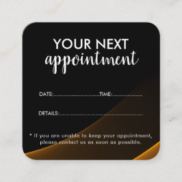 Tarjeta De Citas Trendy Modern Salon Appointment Reminder Card