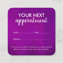 Tarjeta De Citas Trendy Modern Salon Appointment Reminder Card