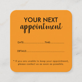 Tarjeta De Citas Trendy Modern Salon Appointment Reminder Card