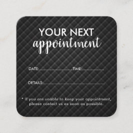 Tarjeta De Citas Trendy Modern Salon Appointment Reminder Card