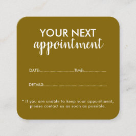 Tarjeta De Citas Trendy Modern Salon Appointment Reminder Card