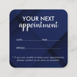Tarjeta De Citas Trendy Modern Salon Appointment Reminder Card