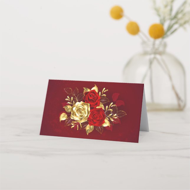 Tarjeta De Citas Tres Rosas Joyas (Anverso)