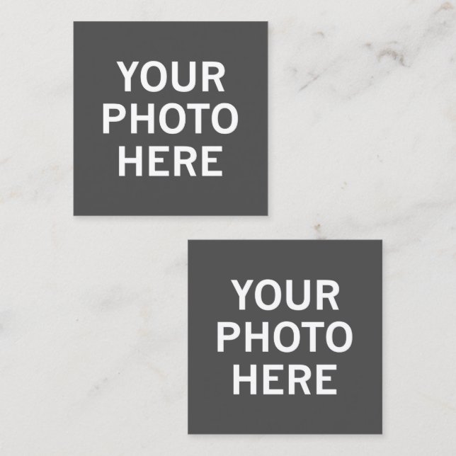 Tarjeta De Citas Tu Foto Aquí (Anverso / Reverso)