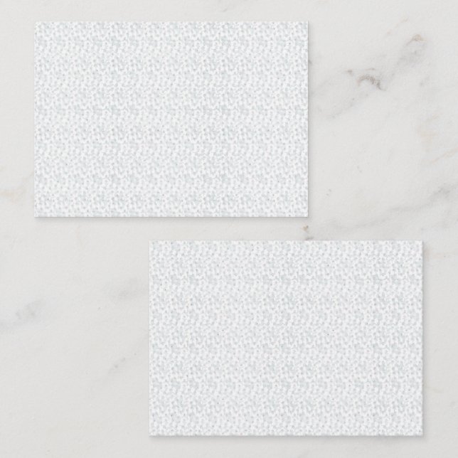 Tarjeta De Citas Una superficie completamente blanca e incansable l (Anverso / Reverso)