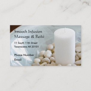 Tarjeta De Citas Vela con las piedras de la meditación
