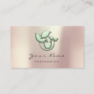 Tarjeta De Citas Verde herbario de Ayurveda de la dieta sana de