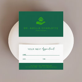 Tarjeta De Citas Veterinarian Appointment Card | Pet Care Center