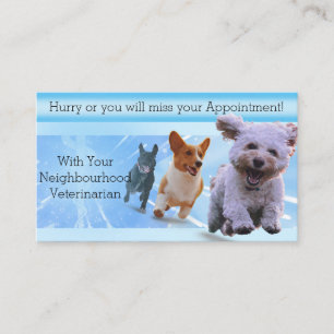 Tarjeta De Citas Veterinario de Blue Rush