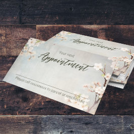 Tarjeta De Citas Vintage de flor silvestre