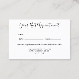 Tarjeta De Citas Vintage Scissors Salon Business