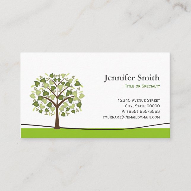 Tarjeta De Citas Wishing Tree of Hearts - Nombramiento (Anverso)