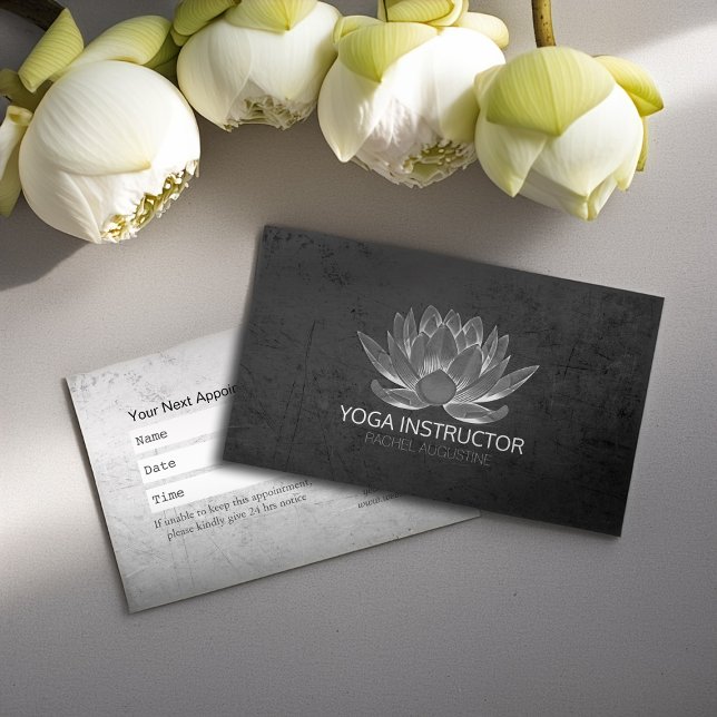 Tarjeta De Citas YOGA Studio Meditación Reiki Instructor Gold Lotus (Subido por el creador)