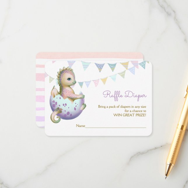 Tarjeta de clausura con un dragón lindo. (Anverso/Reverso In Situ)